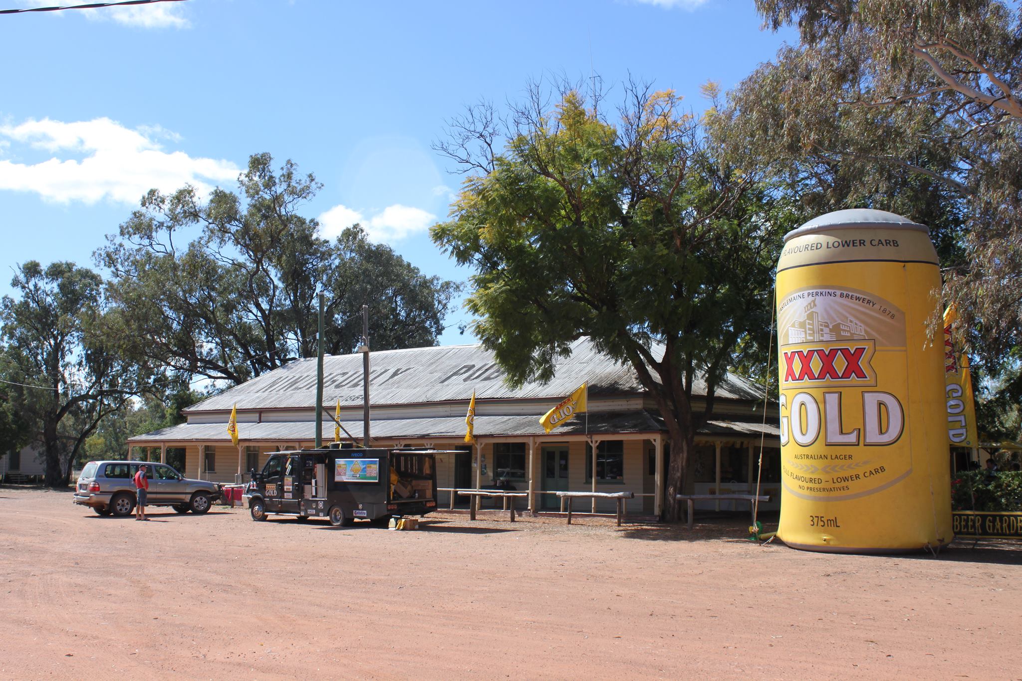 One of Australia's oldest pubs, the Nindigully - affectionately known as 'The Gully'.